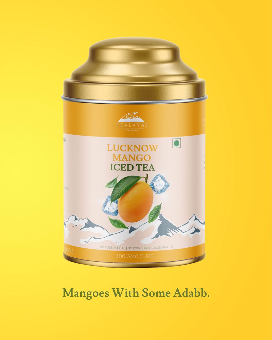 Lucknow Mango Iced Tea - real mango pieces with premium black tea