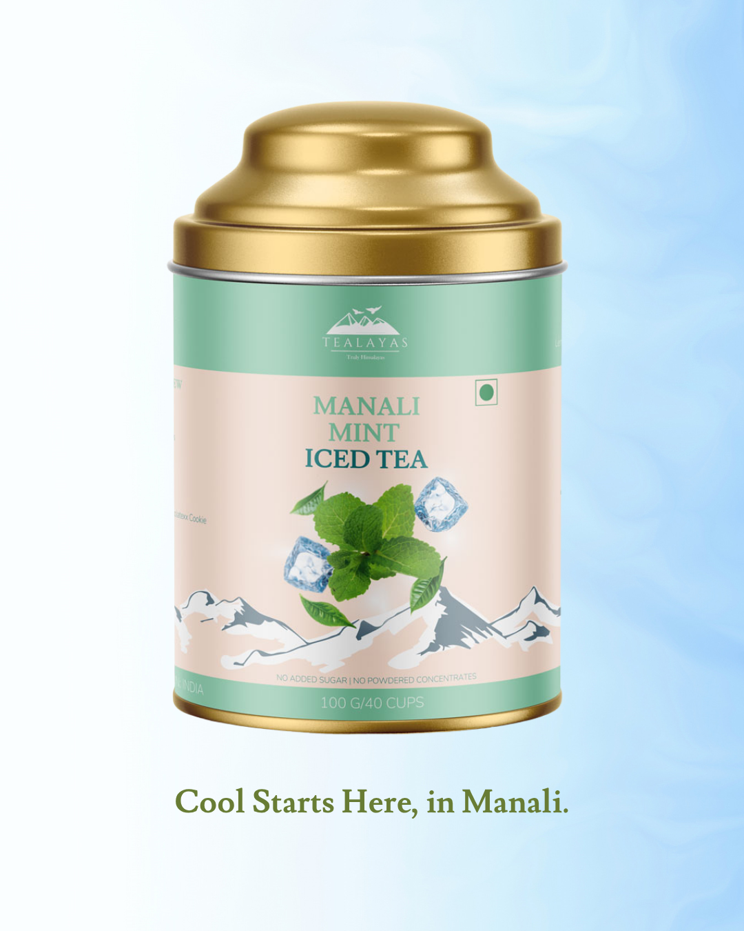 Manali Mint Iced Tea packaging and product detail