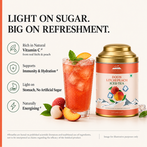Doon Litchi Peach Iced Tea – Free Steel Infuser Inside