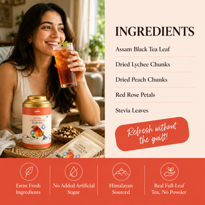 Doon Litchi Peach Iced Tea – Free Steel Infuser Inside