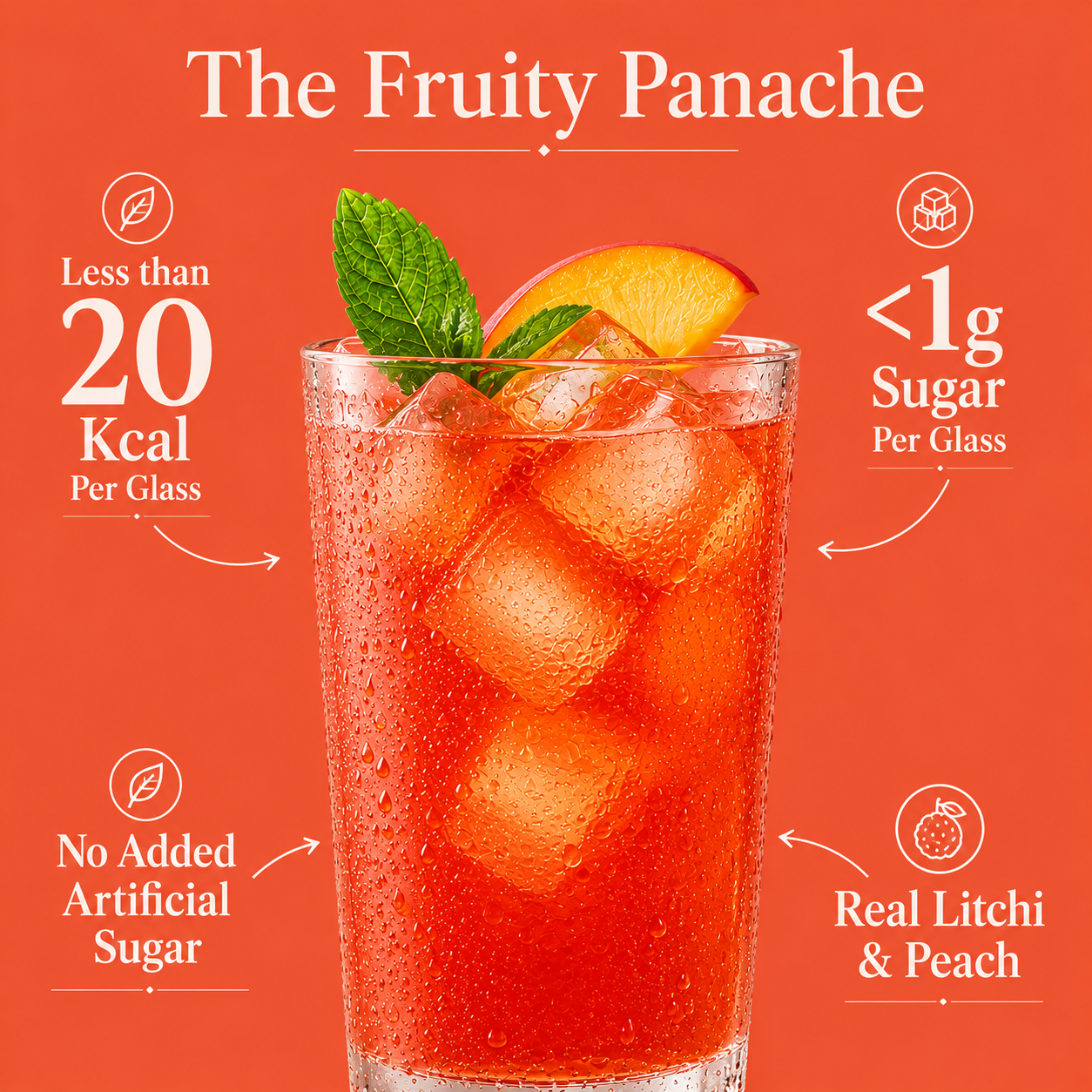 Doon Litchi Peach Iced Tea – Free Steel Infuser Inside