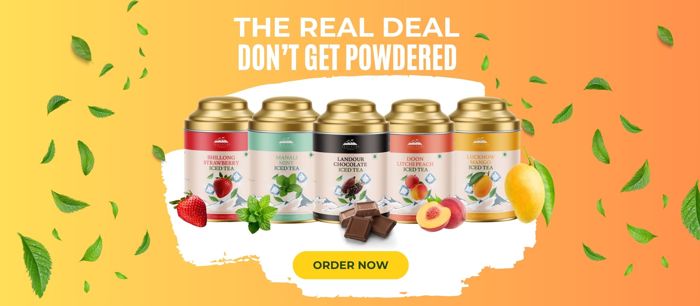 Orange Minimalist Fresh Fruit Juice Flyer (1)